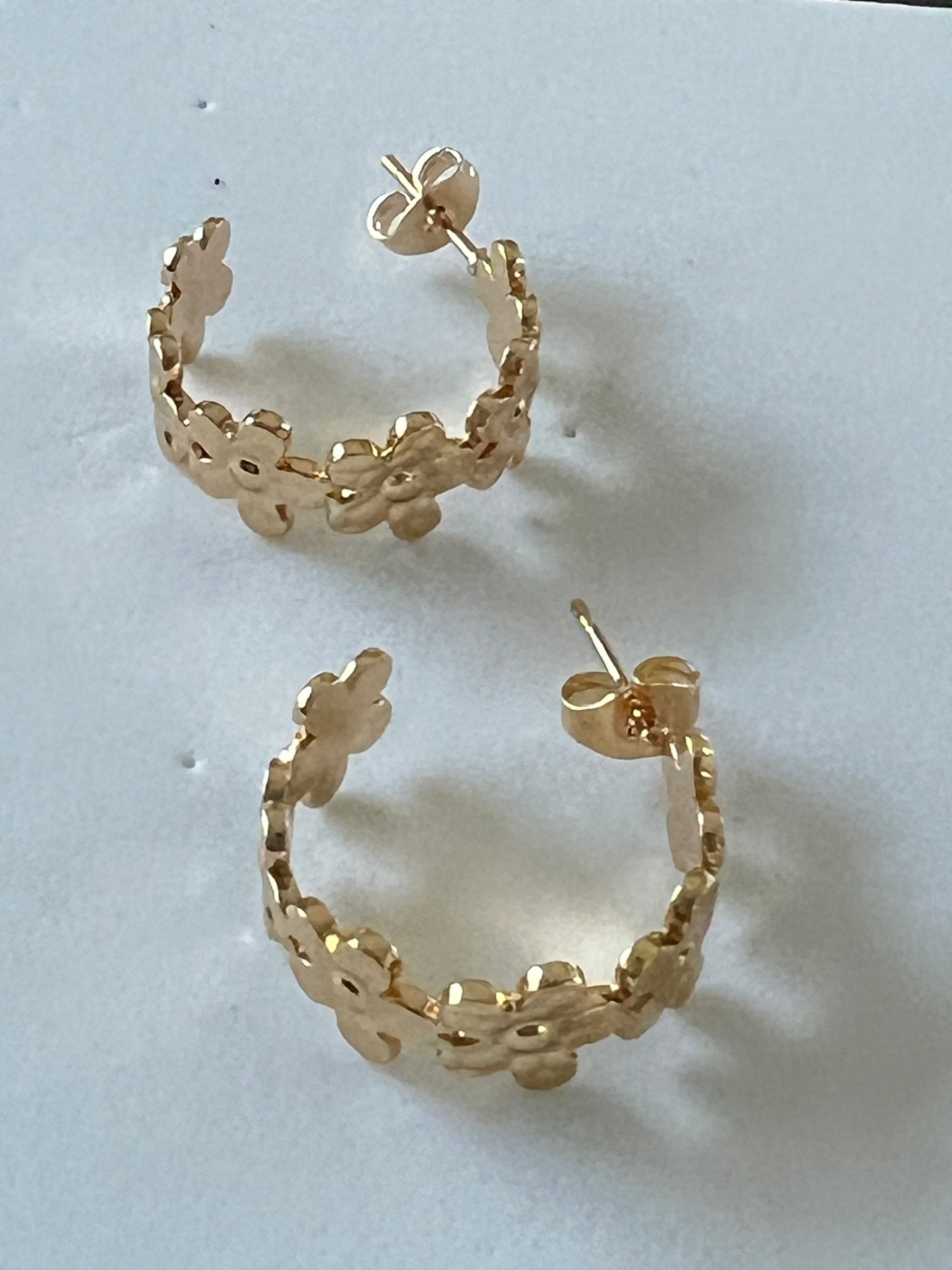 Flower Gold Earrings