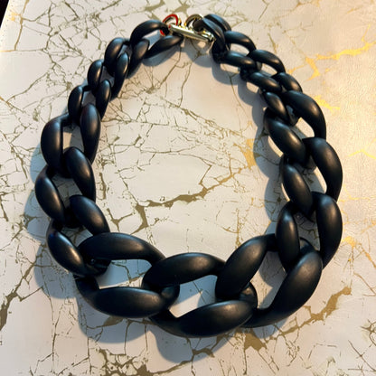 Black Acrylic Necklace