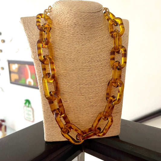 Animal Print Acrylic Choker