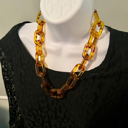 Animal Print Acrylic Choker