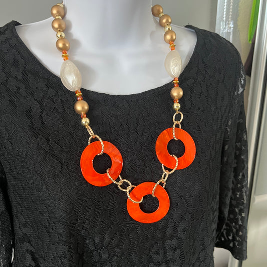 Orange Fall Rings