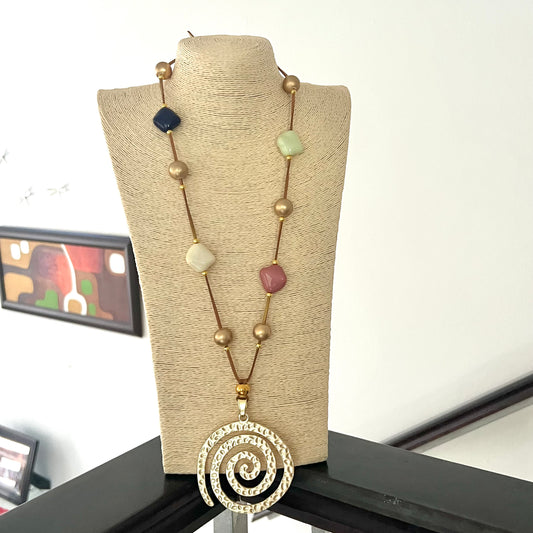 Elaine Spiral Necklace