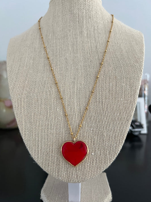 Red Heart Necklace