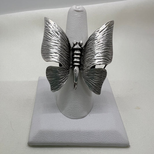 Silver Butterfly Ring