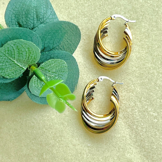 Gold and Silver Earrings