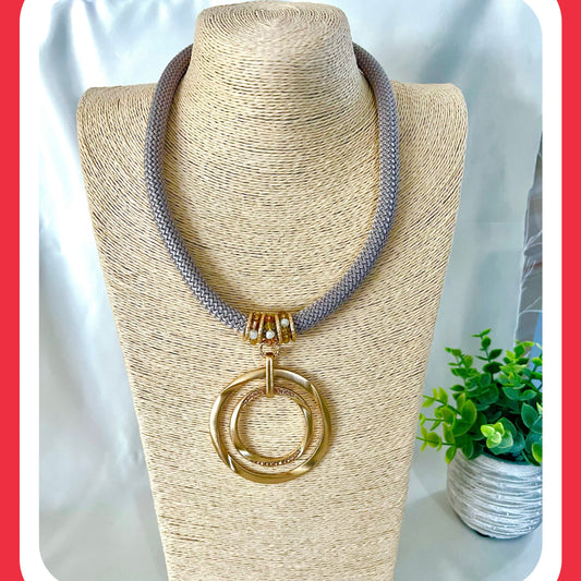 Gold Circle Necklace