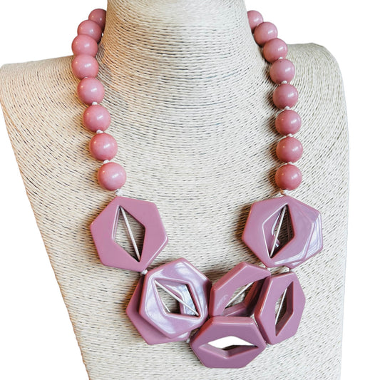 Queen Pink Necklace Set